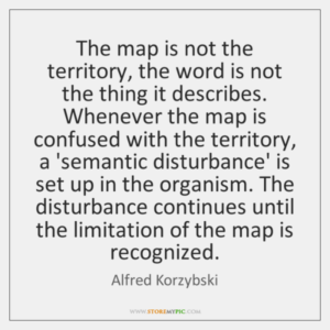 La mappa non è il territorio